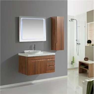 Kabinet Kamar Mandi Film PVC Butir Kayu
